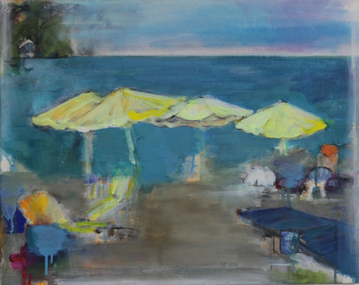 Abend am Strand. 2014.