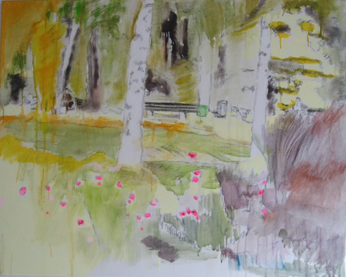 Letzte Rosenblüte im Park. 2008.